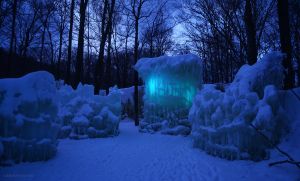 The Ice Castle at Dusk
